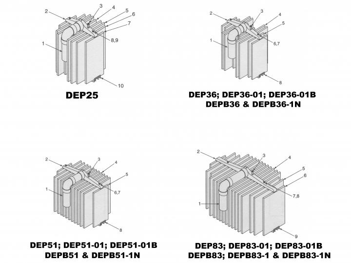 DEP & DEPB Filter Element Assemblies