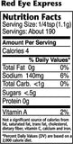 Dizzy Pig Red Eye Express Nutritional Information