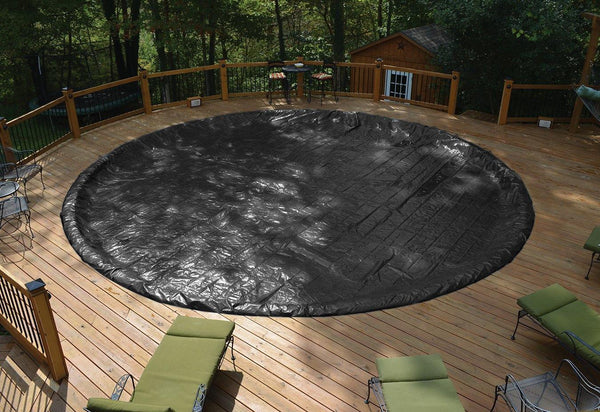 GLI Classic Solid Above Ground Pool Cover - 12' x 21' Oval - Yardandpool.com