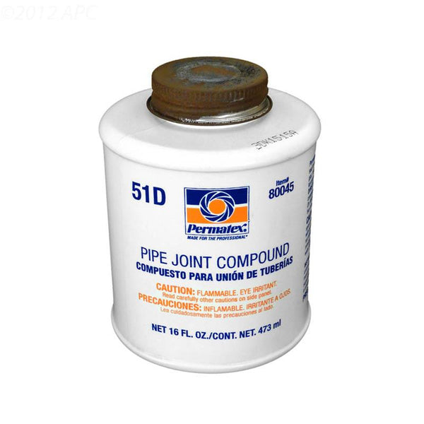 16 oz. can Pipe Joint Compound w/Brush - Yardandpool.com