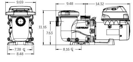 Hayward MaxFlo VS Variable Speed Pool Pump 230V - Yardandpool.com