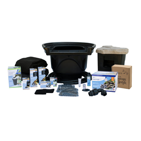 Aquascape Large Pond Kit 21' X 26' With SLD 5000-9000 Adjustable Flow Pond Pump 53063