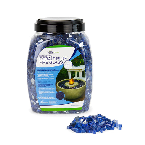 Aquascape 1/4" Reflective Cobalt Blue Fire Glass - 10Lbs 78263