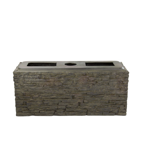 Aquascape Small Straight Stacked Slate Wall Base 78279