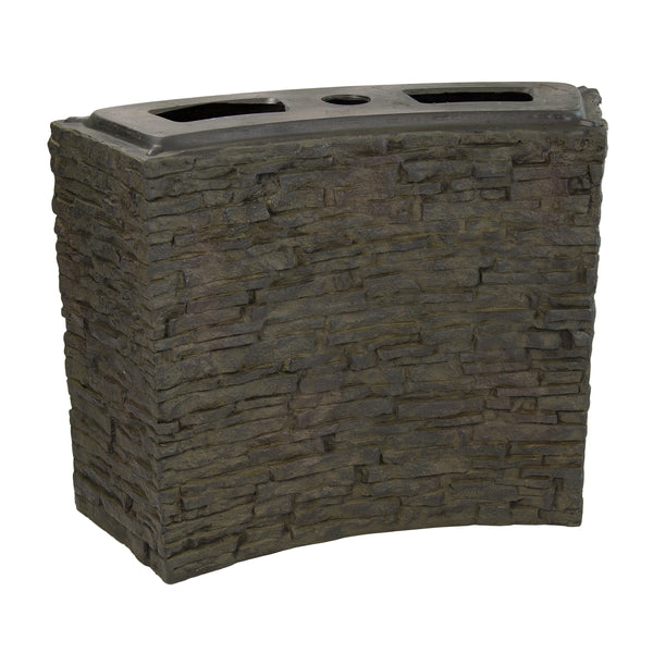 Aquascape Large Curved Stacked Slate Wall Base 78282