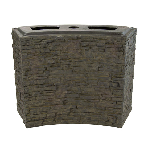 Aquascape Large Curved Stacked Slate Wall Base 78282