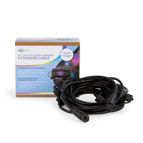 Aquascape Pond and Landscape 5-Outlet Color-Changing Light Extension Cable 84070