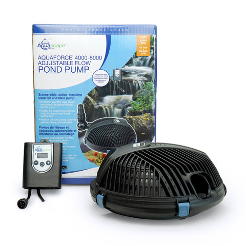 Aquascape AquaForce® 4000-8000 Adjustable Flow Solids-Handling Pond Pump 91104