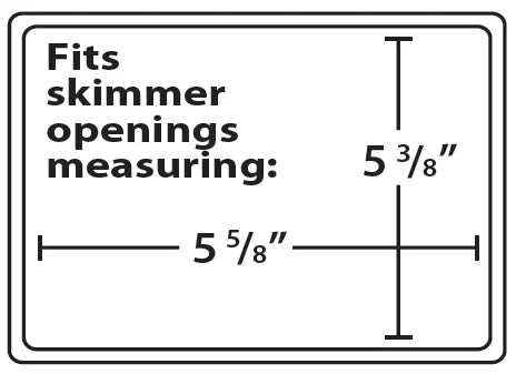 Skimmer Plug Winter Closure - Fits Skimmer Openings Measuring 5-3/8" x 5-5/8"