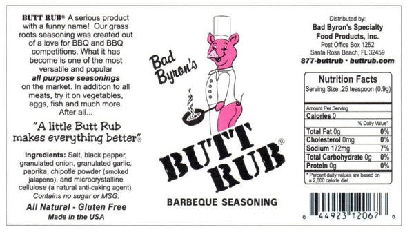 Bad Byron's Butt Rub BBQ Seasoning - 26 oz.