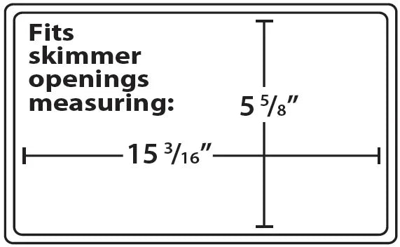 Skimmer Plug Winter Closure - Fits Skimmer Openings Measuring 5-5/8" x 15-3/16"