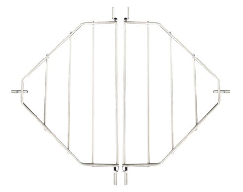 Primo Grills Roaster Drip Pan Rack for Oval JR 200 Grill Stainless Steel - Set of 2