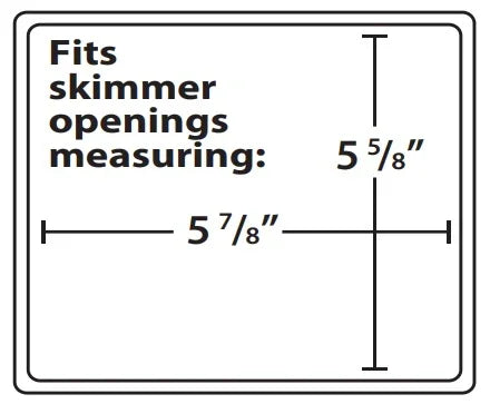 Skimmer Plug Winter Closure - Fits Skimmer Openings Measuring 5-3/8" x 5-7/8"