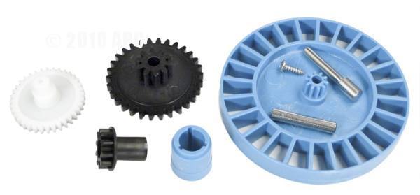 Medium Turbine/spindle gear kit vinyl, inc. medium turbine, drive gear bushing, spindle and intermediate gears, screw, turbine and intermediate axles - Yardandpool.com