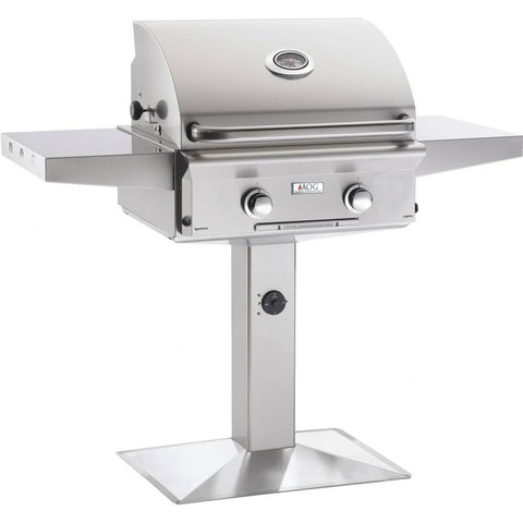 American Outdoor Grill 24" L Series Freestanding Natural Gas Grill on Patio Post - Yardandpool.com