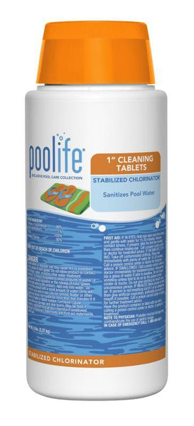 Poolife 1" Chlorine Cleaning Tablets - 5 lbs - Yardandpool.com
