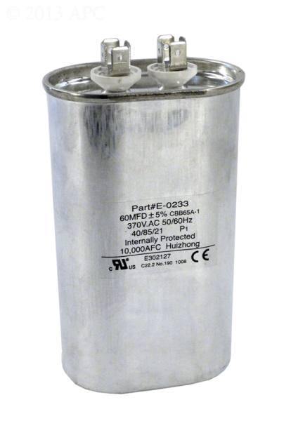 Capacitor, Compressor, 60/370, 2500 - Yardandpool.com