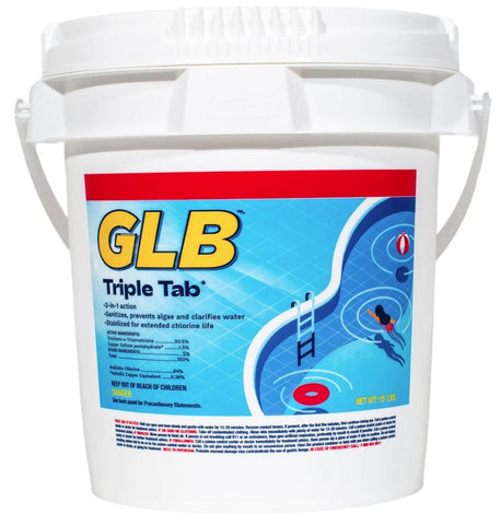 GLB Triple Tab Chlorinating Tablets - 10 lbs