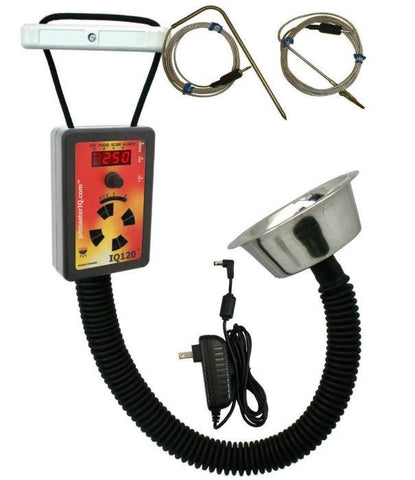 The Pitmaster IQ120 BBQ Smoker Automatic Temperature Control w/ Standard Adapter - Yardandpool.com
