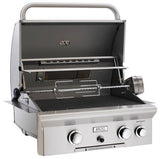 American Outdoor Grill 24" L Series Freestanding Natural Gas Grill on In-ground Post w/ Rotisserie - Yardandpool.com