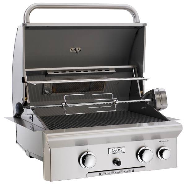 American Outdoor Grill 24" L Series Built-In Natural Gas Grill w/ Rotisserie - Yardandpool.com