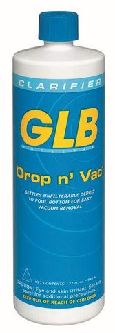 GLB Drop n' Vac Flocculent - 1 qt - Yardandpool.com