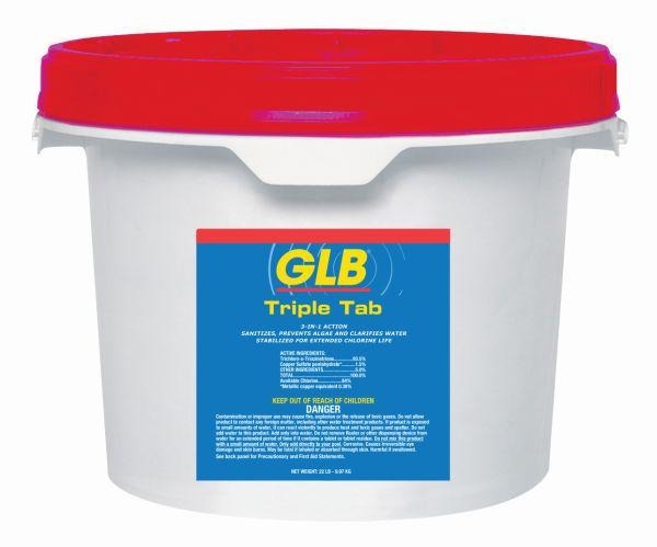 GLB Triple Tab Chlorinating Tablets - 22.5 lbs - Yardandpool.com