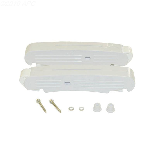 Pod kit, white, inc. right/left pods, plugs, screws & washers - Yardandpool.com