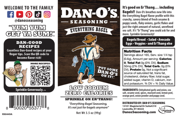 Dan-O's Everything Bagel Seasoning 3.5oz