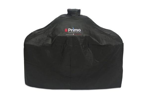 Primo Grill Cover for Oval XL 400 in Cart with SS Side Tables or Cypress Compact Table, Oval LG 300 in Cart with SS Side Tables, Oval JR 200 in Cypress Table