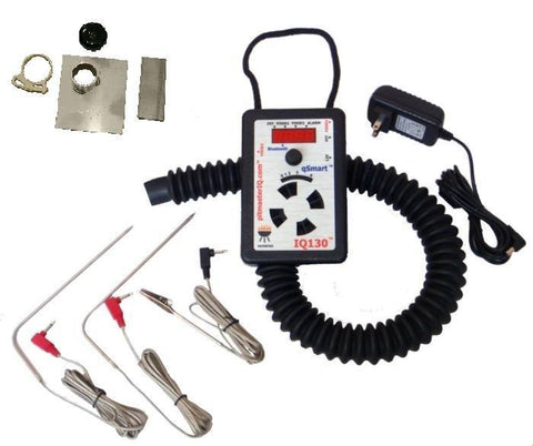 The Pitmaster IQ130 Bluetooth BBQ Smoker Automatic Temperature Control w/ Small Kamado Adapter - Yardandpool.com
