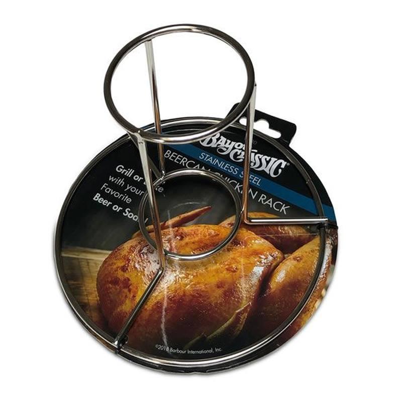 Beer Chicken Rack Bayou Classic Beer Can Chicken Rack - Stainless Steel by Bayou Classic