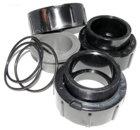Universal Union Kit, 3-Port Cell, Includes Universal Union Nuts, O-Rings, Tailpieces, 2" x 2 1/2" - Yardandpool.com
