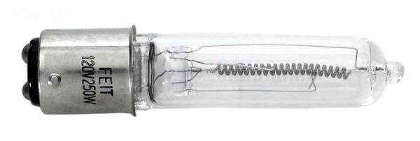 250W 120V Quartz Halogen Twist Lock bulb, Bayonet Style - Yardandpool.com