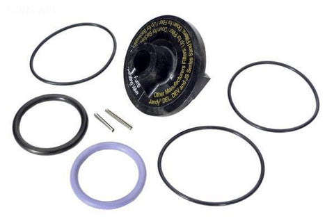 Rebuild Kit, includes Roll Pins, Index Plate/Lid, O-Rings for Lid, Shaft, Unions - Yardandpool.com
