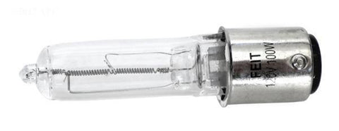 100W 120V Quartz Halogen Twist Lock bulb, Bayonet Style - Yardandpool.com