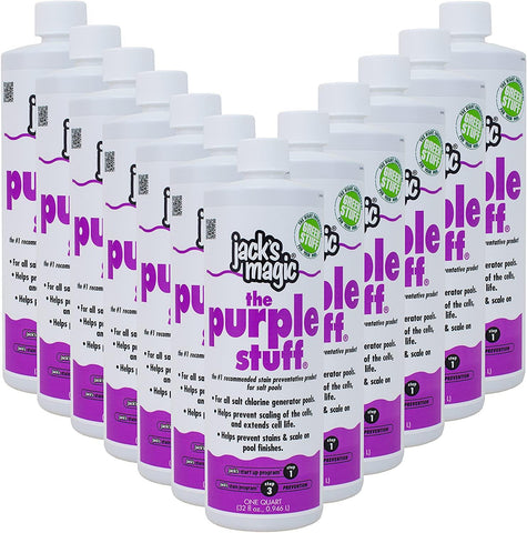Jack's Magic Salt Solution The Purple Stuff 1 qt - 12 Pack - Yardandpool.com