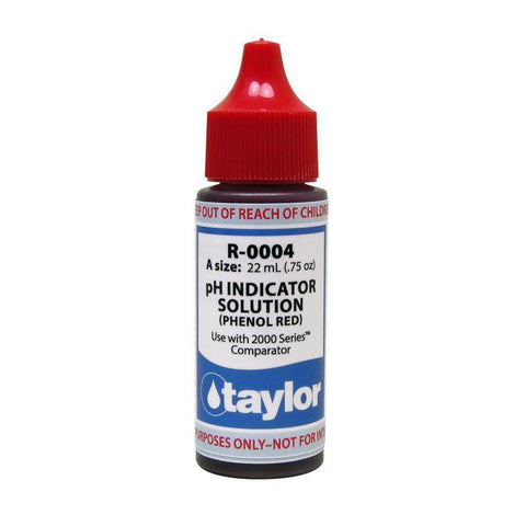 Taylor pH Indicator Solution Phenol Red - .75 oz - Yardandpool.com